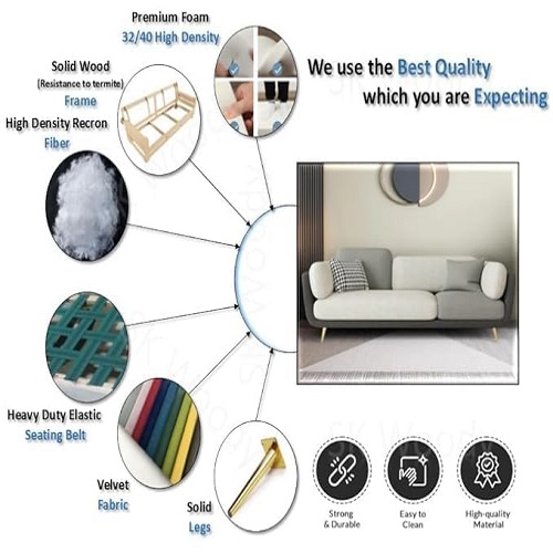 Sectional Sofa (3+ 2 + 2 )