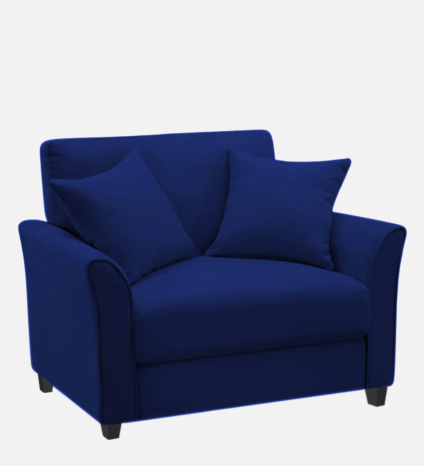 Utopia Blue Fabric 1 seater sofa