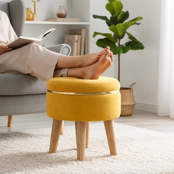 Ottoman Stool for Living Room Foot Rest