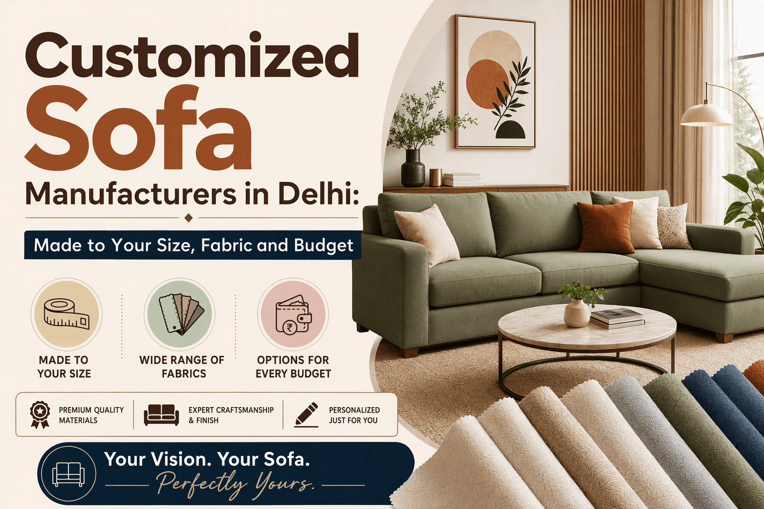 Customized Sofa Manufacturers Delhi